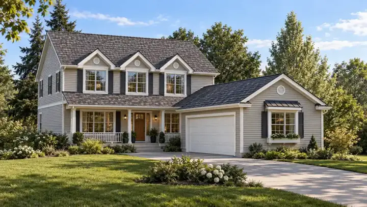 Farmhouse house plans 88-312 - front exterior, 2,495 sq ft, 4 bed, 2 bath house plans | Monster House Plans