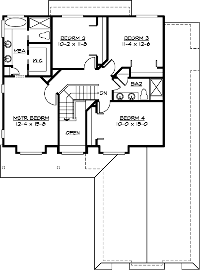 Upper/Second Floor Plan: 88-312
