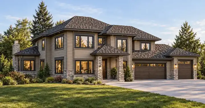 Northwest house plans 88-313 - front exterior, 2,500 sq ft, 3 bed, 3 bath house plans | Monster House Plans