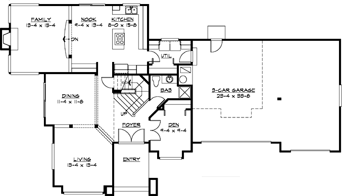 Main Floor Plan: 88-313