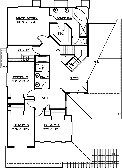 Upper/Second Floor Plan: 88-319
