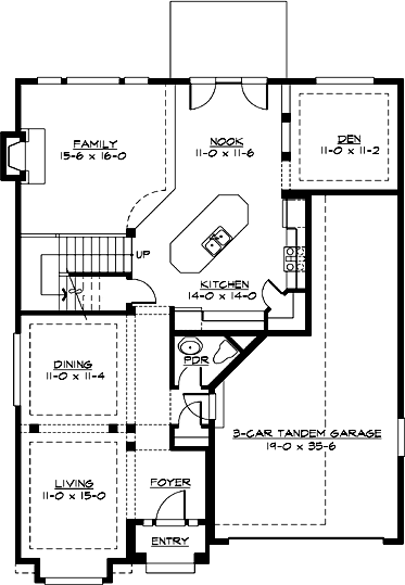 Main Floor Plan: 88-323