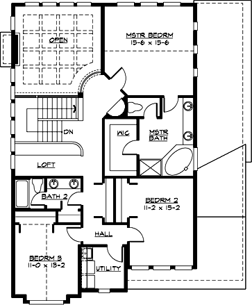 Upper/Second Floor Plan: 88-324