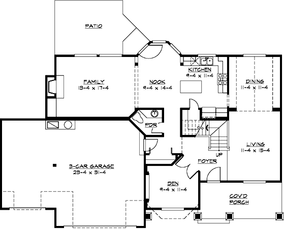 Main Floor Plan: 88-333