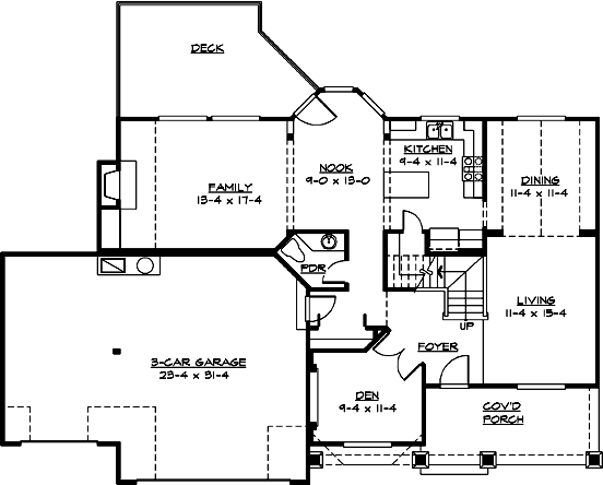 Main Floor Plan: 88-334