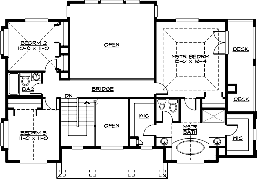 Upper/Second Floor Plan: 88-341