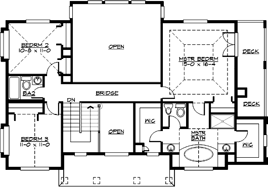 Upper/Second Floor Plan: 88-342