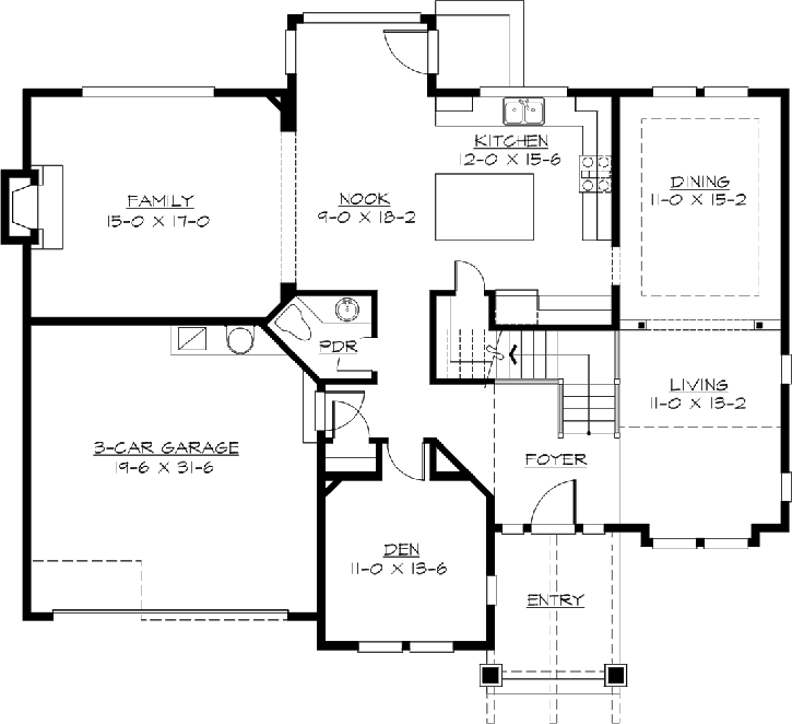 Main Floor Plan: 88-345