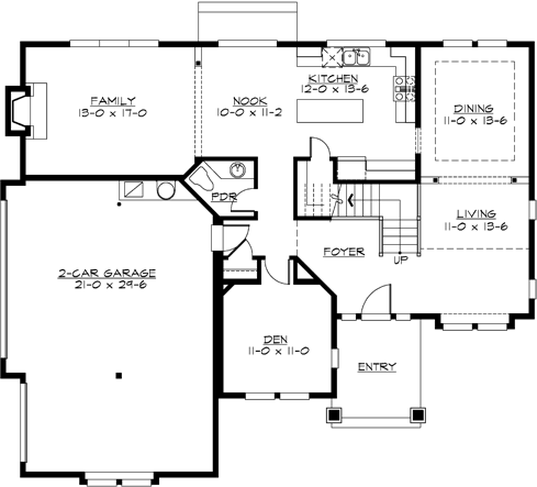 Main Floor Plan: 88-350