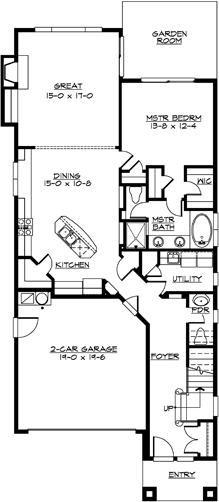 Main Floor Plan: 88-351