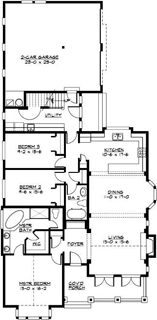 Main Floor Plan: 88-354