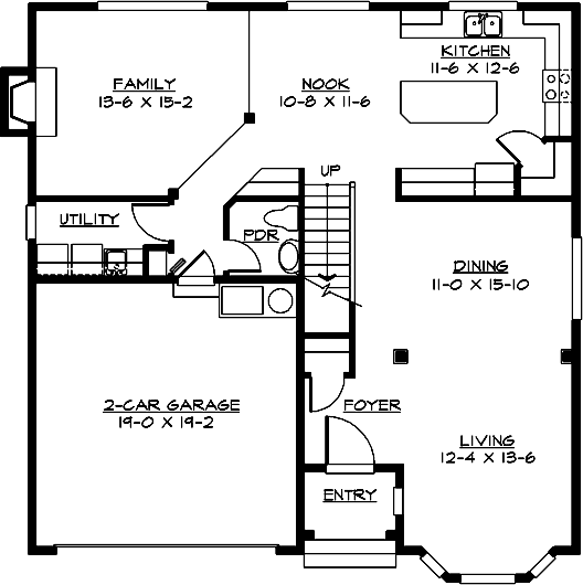 Main Floor Plan: 88-361
