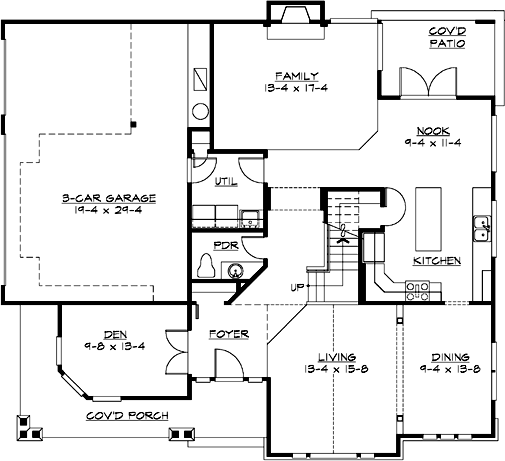 Main Floor Plan: 88-367