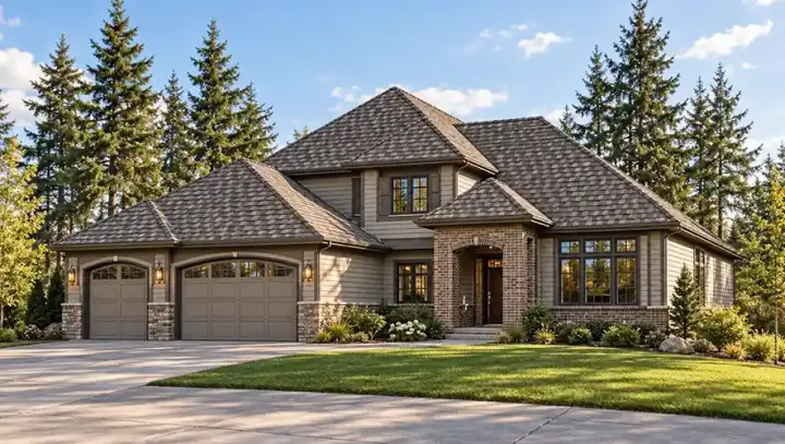 Northwest house plans 88-368 - front exterior, 2,612 sq ft, 4 bed, 2 bath house plans | Monster House Plans