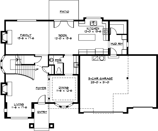 Main Floor Plan: 88-373