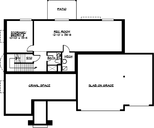 Lower Floor Plan: 88-374