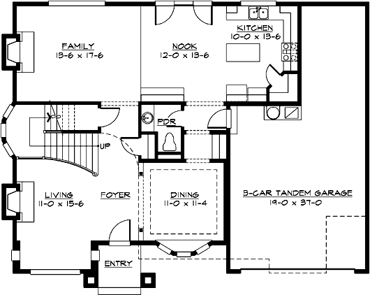 Main Floor Plan: 88-375