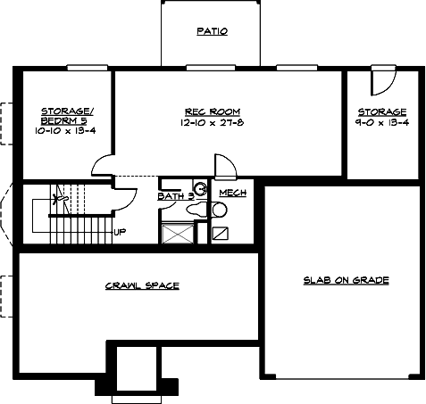 Lower Floor Plan: 88-376