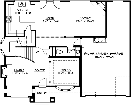 Main Floor Plan: 88-377