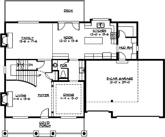 Main Floor Plan: 88-381