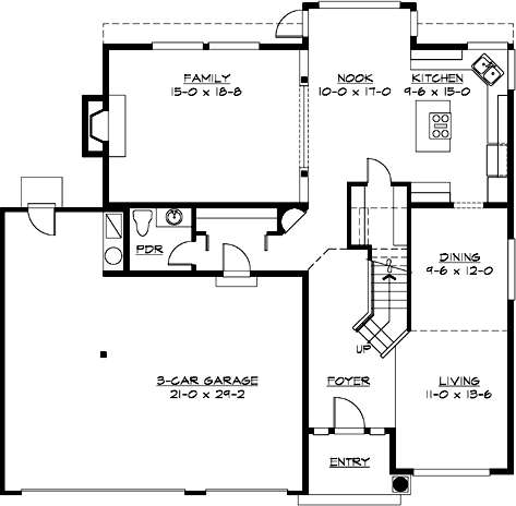 Main Floor Plan: 88-386