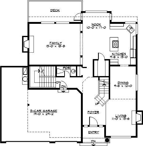 Main Floor Plan: 88-387