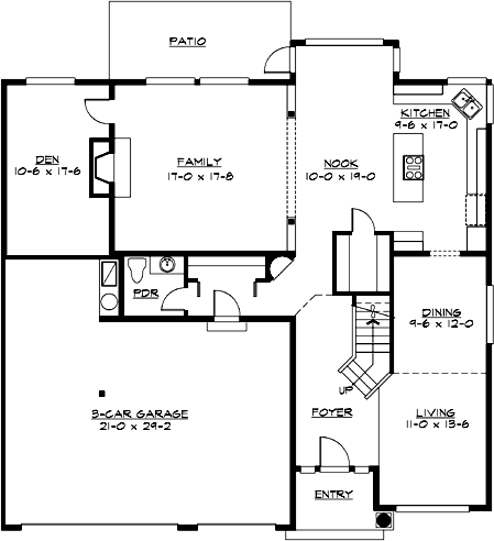 Main Floor Plan: 88-388