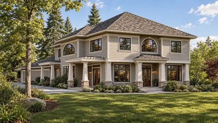 Northwest house plans 88-389 - front exterior, 2,660 sq ft, 4 bed, 2 bath house plans | Monster House Plans