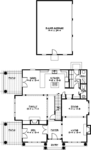 Main Floor Plan: 88-389