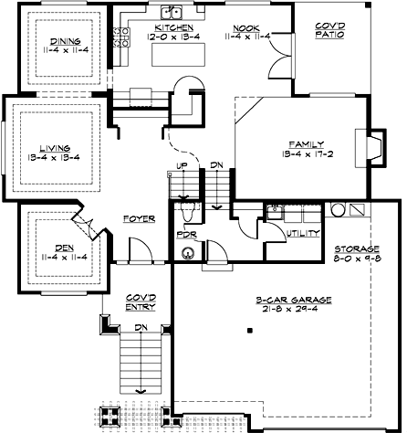 Main Floor Plan: 88-399