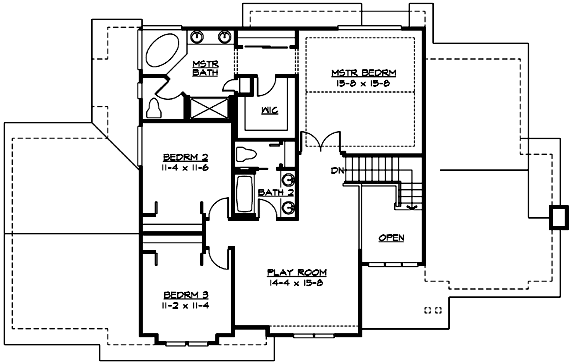Upper/Second Floor Plan: 88-401