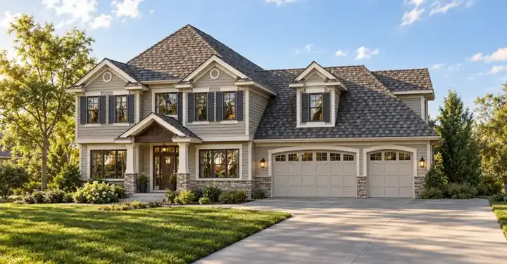 Traditional house plans 88-402 - front exterior, 2,725 sq ft, 4 bed, 2 bath house plans | Monster House Plans