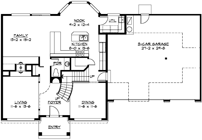 Main Floor Plan: 88-402