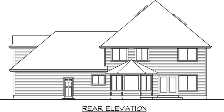 Rear Elevation Plan: 88-402