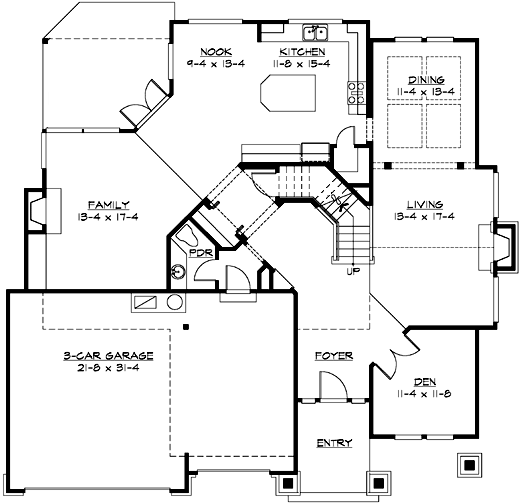 Main Floor Plan: 88-404