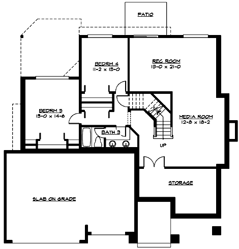 Lower Floor Plan: 88-405