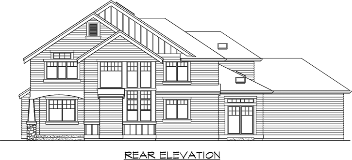 Rear Elevation Plan: 88-407