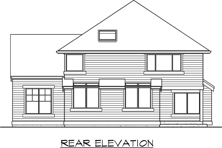 Rear Elevation Plan: 88-408
