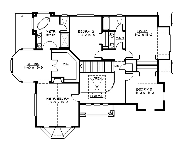 Upper/Second Floor Plan:88-409