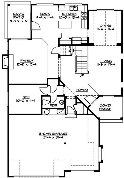 Main Floor Plan: 88-410