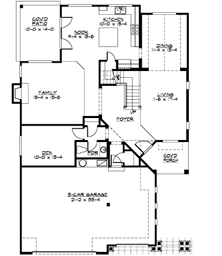 Main Floor Plan: 88-416
