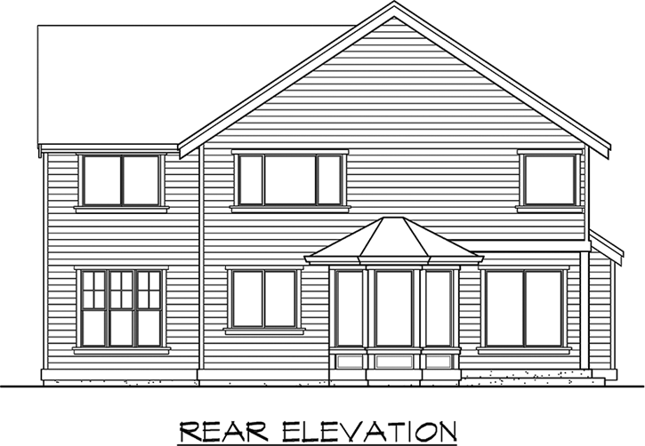 Rear Elevation Plan: 88-420
