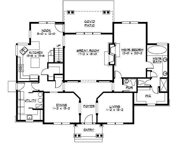 Main Floor Plan: 88-421