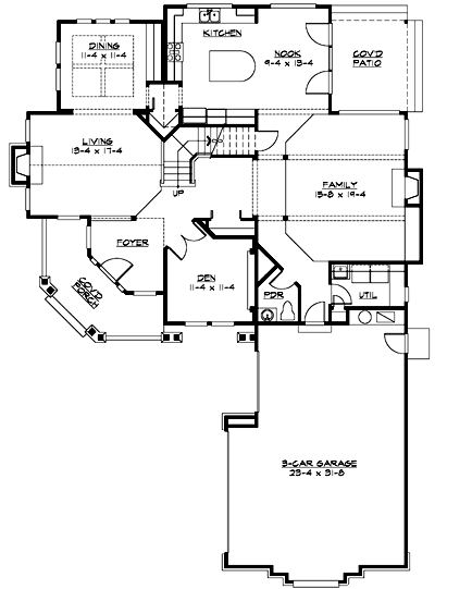 Main Floor Plan: 88-422