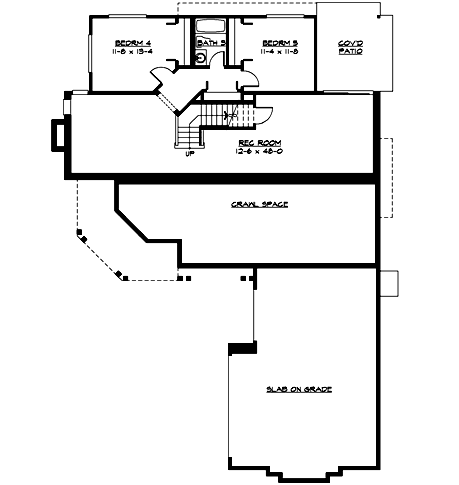 Lower Floor Plan: 88-423