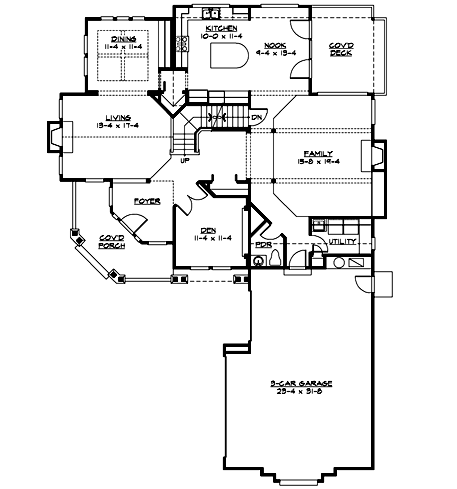 Main Floor Plan: 88-423