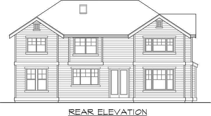 Rear Elevation Plan: 88-425