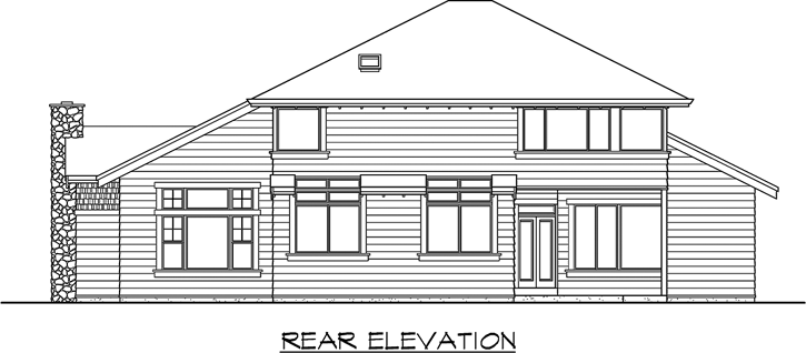 Rear Elevation Plan: 88-428