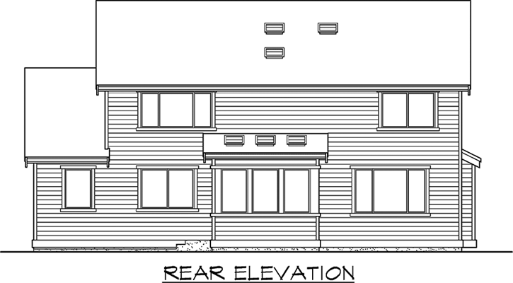 Rear Elevation Plan: 88-431