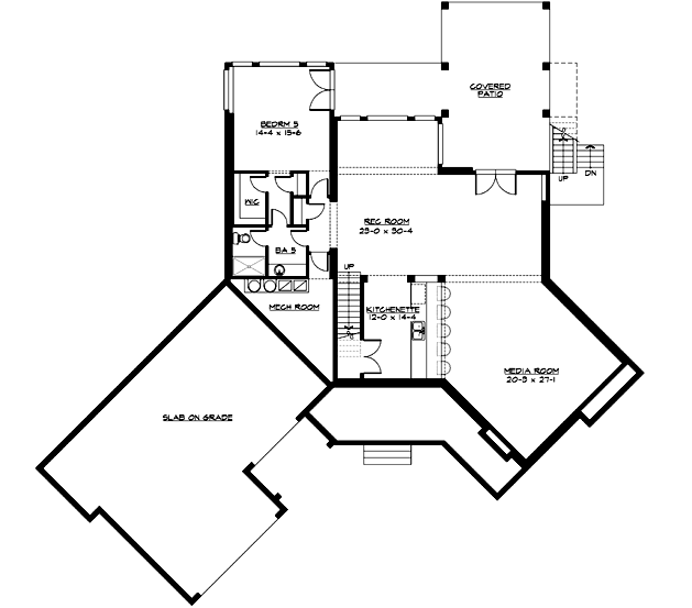 Lower Floor Plan: 88-435